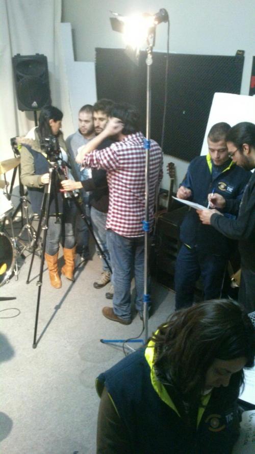 imaxes da gravación do documental clavicembalo